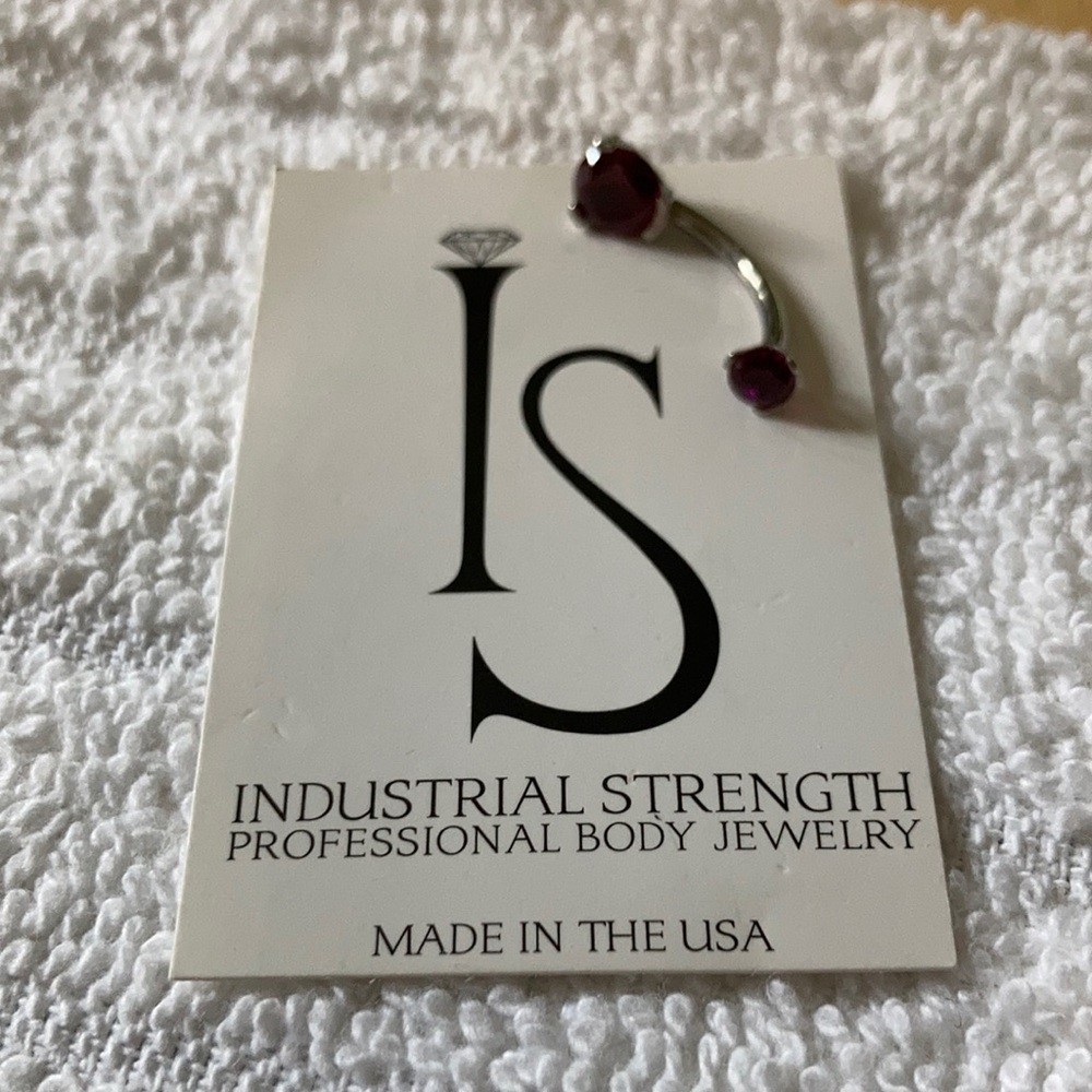 Industrial Strength Navel Curve w/ Dark “Ruby” - Picture 3 of 5